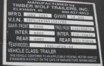 1995 44' Timberwolf Enclosed Vendor or Hauler Triaxle Trailer
