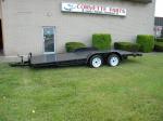Trailer 16 + 2, 18 Foot Wood Deck Tandem Axle Flatbed Car Trailers, New, (Used Also Available)